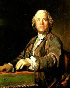 Joseph-Siffred  Duplessis portratt av christoph willibald gluck oil painting